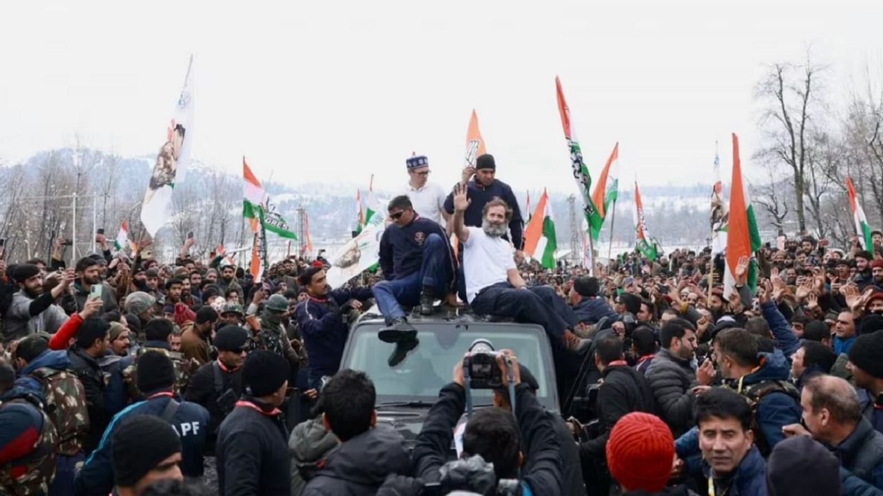 Tricolour Flag at Lal Chowk: ಶ್ರೀನಗರದ ಲಾಲ್ ಚೌಕ್​ನಲ್ಲಿ ಭಾರತದ ಬಾವುಟ ಹಾರಿಸಲಿರುವ ರಾಹುಲ್ ಗಾಂಧಿ