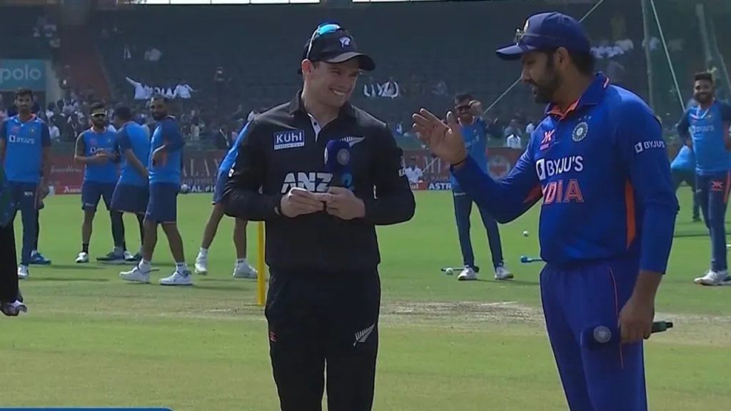 IND vs NZ 2nd odi Rohit Sharma forgotten what to do after won toss vs newzealand