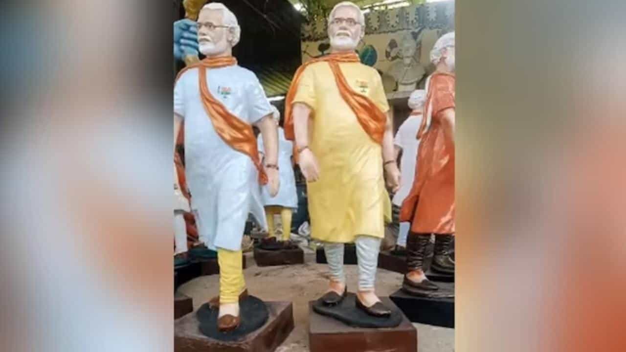 PM Modi Statue: ಕಲಬುರಗಿಯ ಕಲಾವಿದನ ಕೈಚಳಕದಲ್ಲಿ ಅರಳಿದ ಪ್ರಧಾನಿ ಮೋದಿ ಪ್ರತಿಮೆ: ಅವರಿಗೆ ತಲುಪಿಸುವಂತೆ ಮನವಿ