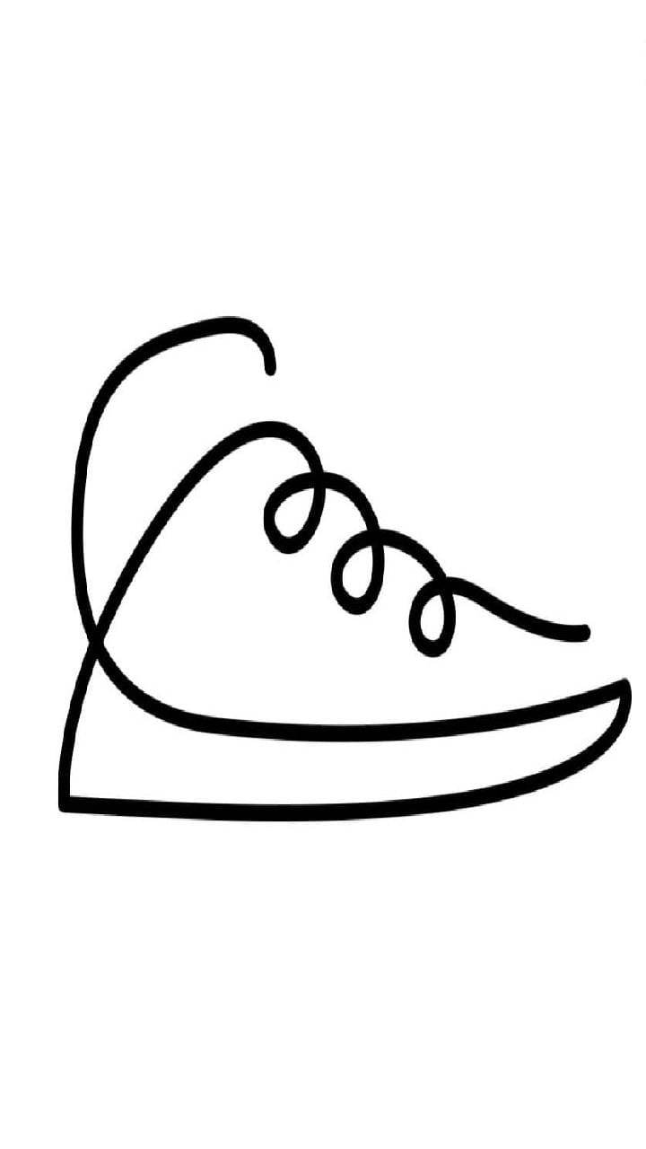 one line shoe