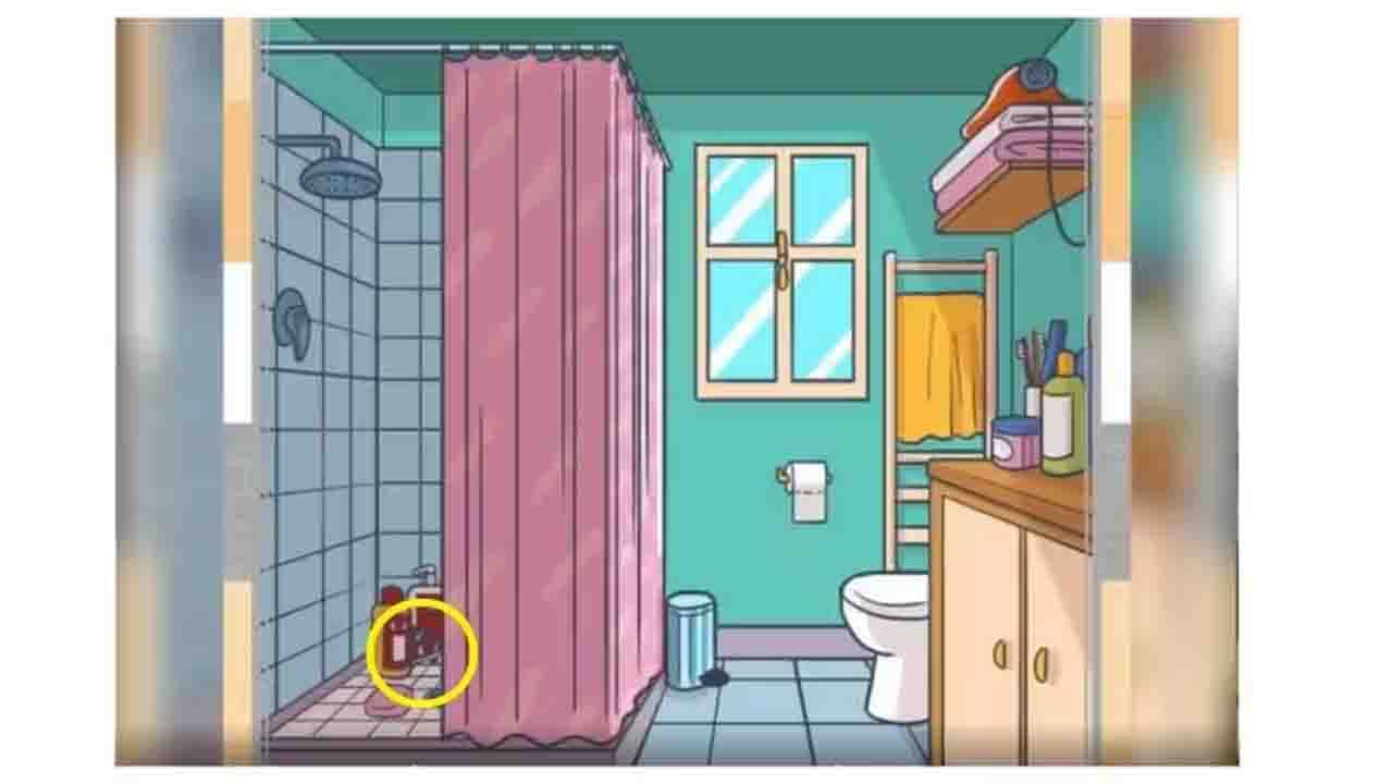 Trending Optical Illusion Find the toy car in bathroom