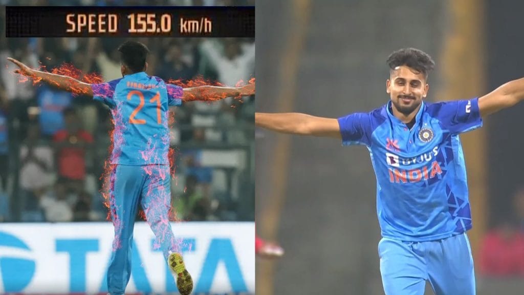 IND vs SL Umran malik stun dasun shanaka with 155 kmph speed shatters jasprit bumrah record psr