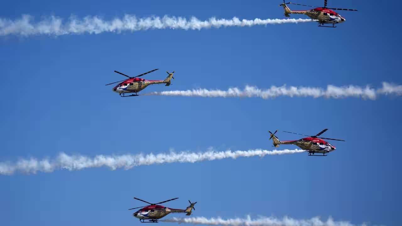 Aero India 2023 day 4th Here are the exercises of indian air force aircraft at Yelahanka Air base Bengaluru news in Kannada
