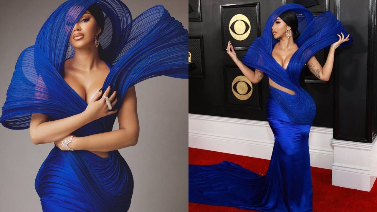 ಕಾರ್ಡಿ ಬಿ: ಅಮೇರಿಕಾದ ಜನಪ್ರಿಯ ಗಾಯಕಿ ಕಾರ್ಡಿ ಬಿ ಭಾರತೀಯ ಕಾಸ್ಟೂಮ್ ಡಿಸೈನರ್ ಗೌರವ್ ಗುಪ್ತಾ ವಿನ್ಯಾಸಗೊಳಿಸಿದ ಗೌನ್ ತೊಟ್ಟು ರೆಡ್ ಕಾರ್ಪೆಟ್ ಕಾಣಿಸಿಕೊಂಡಿದ್ದಾರೆ.