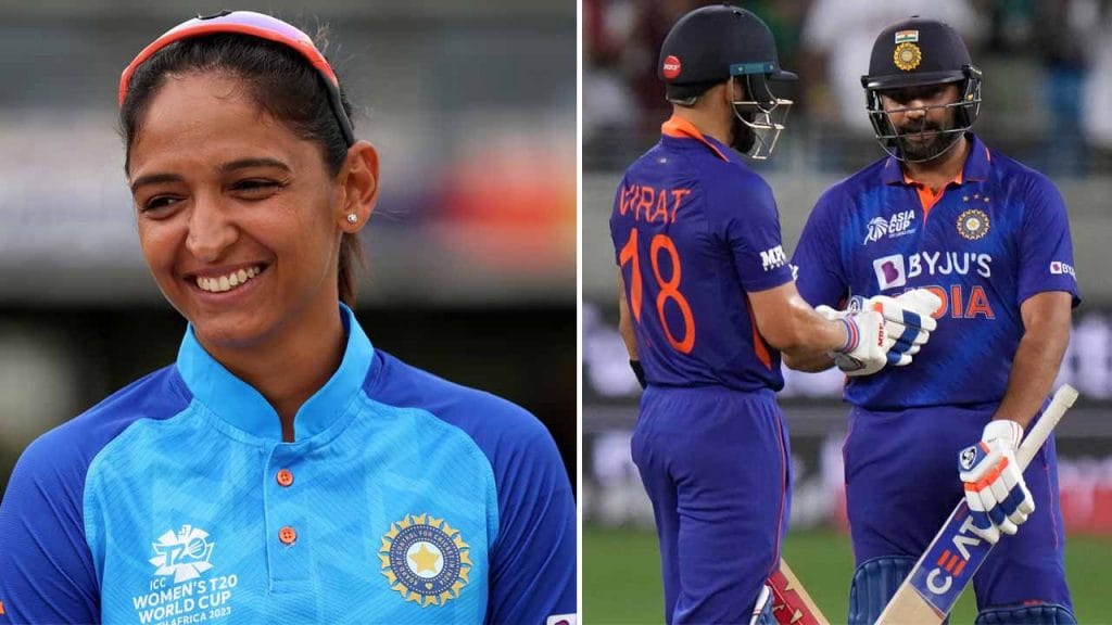 Harmanpreet Kaur Virat Kohli and Rohit Sharma
