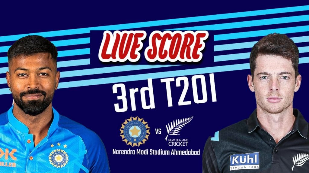 India vs New Zealand 3rd T20 Live Score