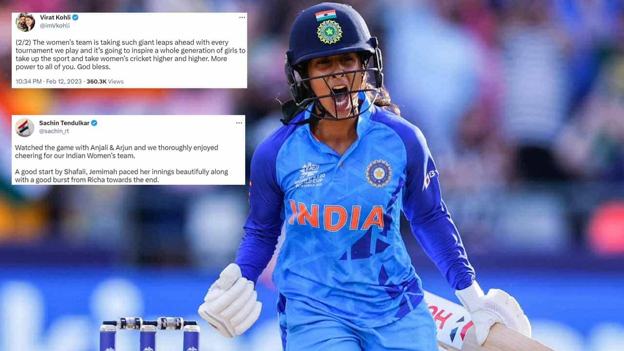 Jemimah Rodrigues: ಪಾಕ್ ಬೌಲರ್ಗಳ ಬೆಂಡೆತ್ತಿದ ಜೆಮಿಯಾ ಆಟಕ್ಕೆ ಕೊಹ್ಲಿ, ಸಚಿನ್ ಫಿದಾ: ಏನಂದ್ರು ನೋಡಿ Jemimah Rodrigues: ಪಾಕ್ ಬೌಲರ್ಗಳ ಬೆಂಡೆತ್ತಿದ ಜೆಮಿಯಾ ಆಟಕ್ಕೆ ಕೊಹ್ಲಿ, ಸಚಿನ್ ಫಿದಾ: ಏನಂದ್ರು ನೋಡಿ