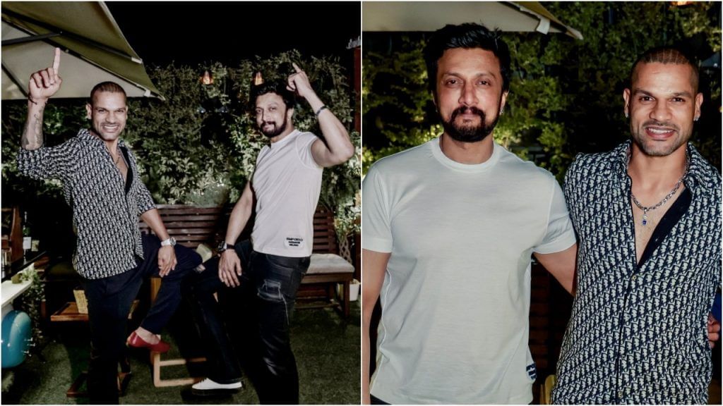 Kichcha Sudeep and Shikhar Dhawan spend good time together: Photos go viral