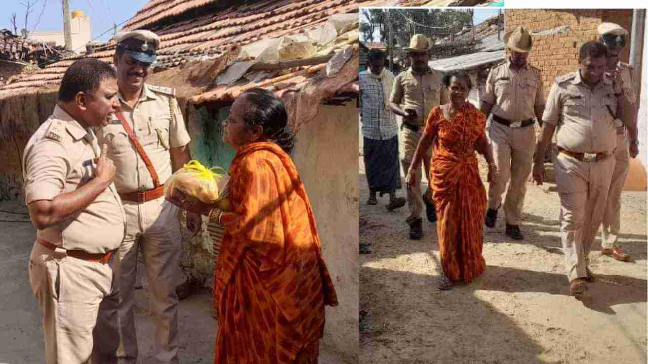 ಕೆಲವರ ಕಿರುಕುಳದಿಂದ ಕಣ್ಣೀರು ಹಾಕುತ್ತಲೇ ದೂರು ನೀಡಿದ್ದ ವೃದ್ಧೆ ಮನೆಗೆ ಕೋಲಾರ ಎಸ್ಪಿ, ಖಾಕಿಯೊಳಗಿನ ಮಾನವೀಯತೆಯ ಕಣ್ಣು ನಾರಾಯಣ್