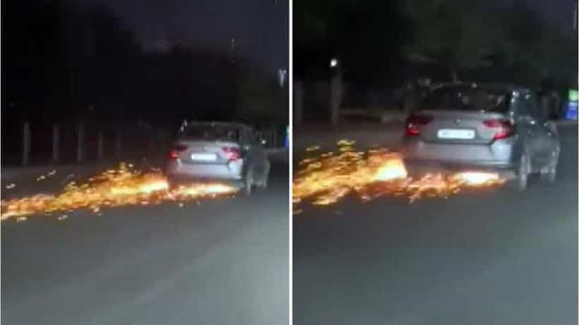 Viral Video: ಗುರುಗ್ರಾಮದಲ್ಲಿ ಬೈಕನ್ನು 4 ಕಿ.ಮೀ. ಎಳೆದೊಯ್ದ ಕಾರು; ರಸ್ತೆಯಲ್ಲಿ ಬೆಂಕಿ ಕಿಡಿ ಹಾರುವ ವಿಡಿಯೋ ವೈರಲ್