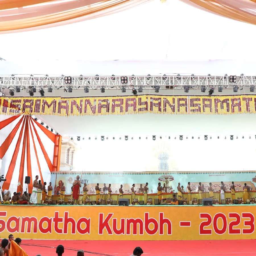 Samantha kumbh 2023 Bhramhotsava 3rd day Anointing of 18 idols in Hyderabad details in kannada
