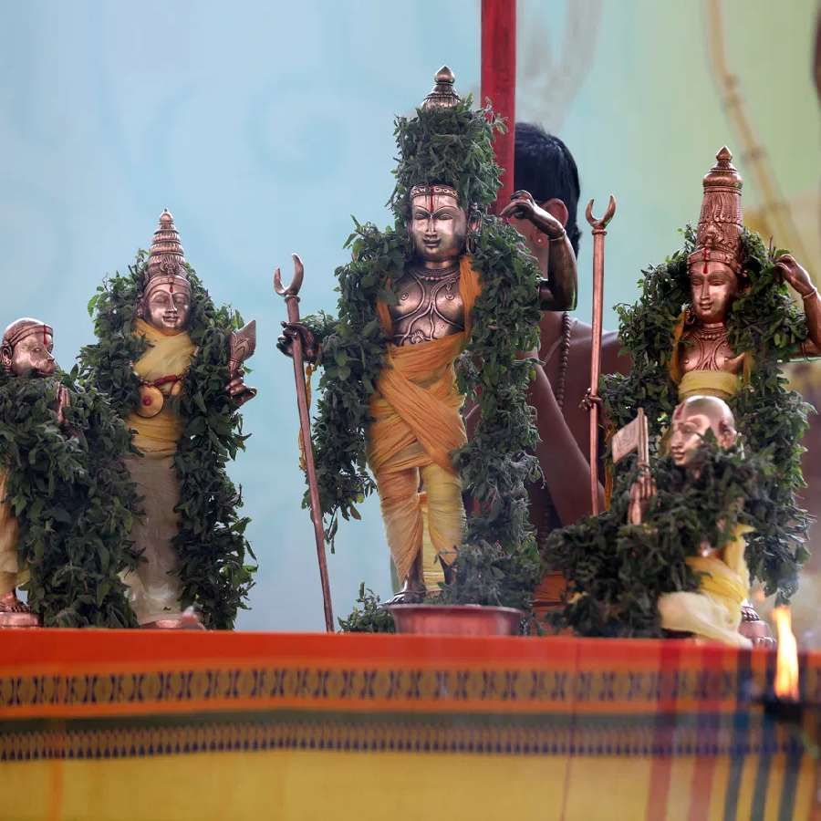 Samantha kumbh 2023 Bhramhotsava 3rd day Anointing of 18 idols in Hyderabad details in kannada
