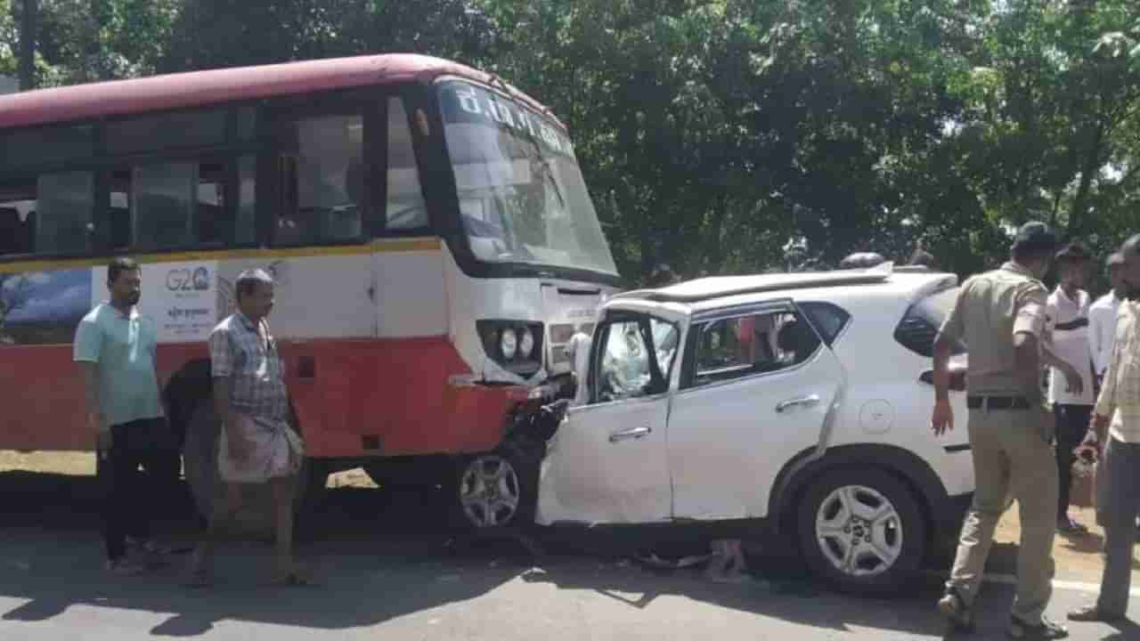 ಮಂಗಳೂರು: ಕೆಎಸ್​​ಆರ್​ಟಿಸಿ ಬಸ್​ ಹಾಗೂ ಕಾರು ನಡುವೆ ಮುಖಾಮುಖಿ ಡಿಕ್ಕಿ, ಕಾರಿನಲ್ಲಿದ್ದ ಬಾಲಕ ಸ್ಥಳದಲ್ಲೇ ಸಾವು