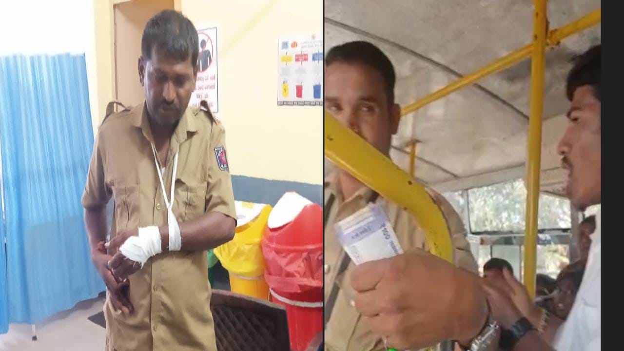 ಕೊಪ್ಪಳ: ಬಸ್ಸಿನ ಬಾಗಿಲಿಗೆ ನಿಂತು ಪ್ರಯಾಣ ಮಾಡಬೇಡ ಎಂದ ನಿರ್ವಾಹಕನ ಮೇಲೆ ಮಾರಣಾಂತಿಕ ಹಲ್ಲೆ ಕೊಪ್ಪಳ: ಬಸ್ಸಿನ ಬಾಗಿಲಿಗೆ ನಿಂತು ಪ್ರಯಾಣ ಮಾಡಬೇಡ ಎಂದ ನಿರ್ವಾಹಕನ ಮೇಲೆ ಮಾರಣಾಂತಿಕ ಹಲ್ಲೆ
