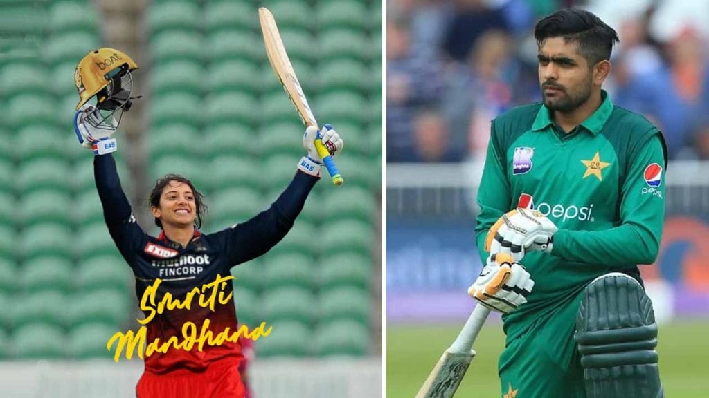 Smriti Mandhana and Babar Azam