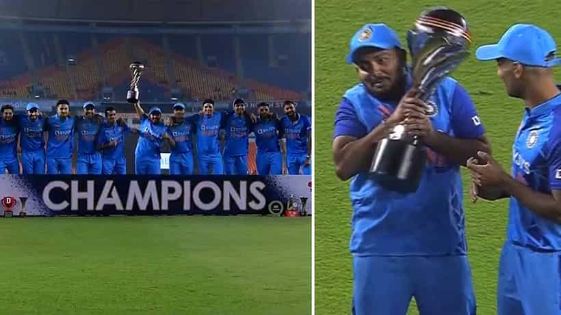 Hardik Pandya: ಹಾರ್ದಿಕ್ ಪಾಂಡ್ಯ ಟ್ರೋಫಿಯನ್ನು ಪೃಥ್ವಿ ಶಾ ಕೈಗೆ ಕೊಟ್ಟಾಗ ಏನು ಮಾಡಿದ್ರು ನೋಡಿ