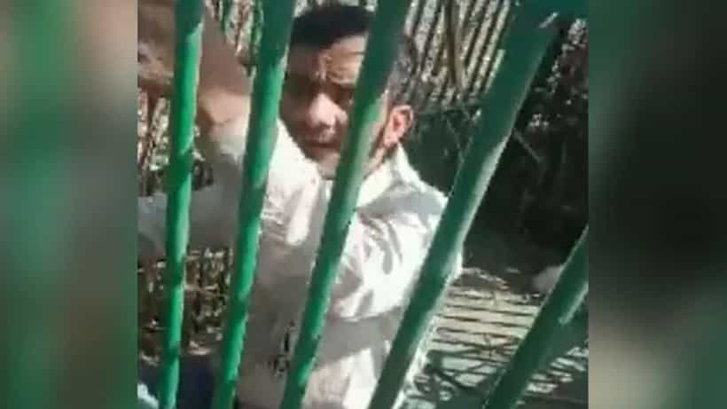 Viral Video: ಹುಂಜ ಹಿಡಿಯಲು ಹೋಗಿ ಚಿರತೆ ಬೋನಿಗೆ ಬಿದ್ದ ಭೂಪ, ಅಯ್ಯೋ ಕಾಪಾಡಿ ಸರ್