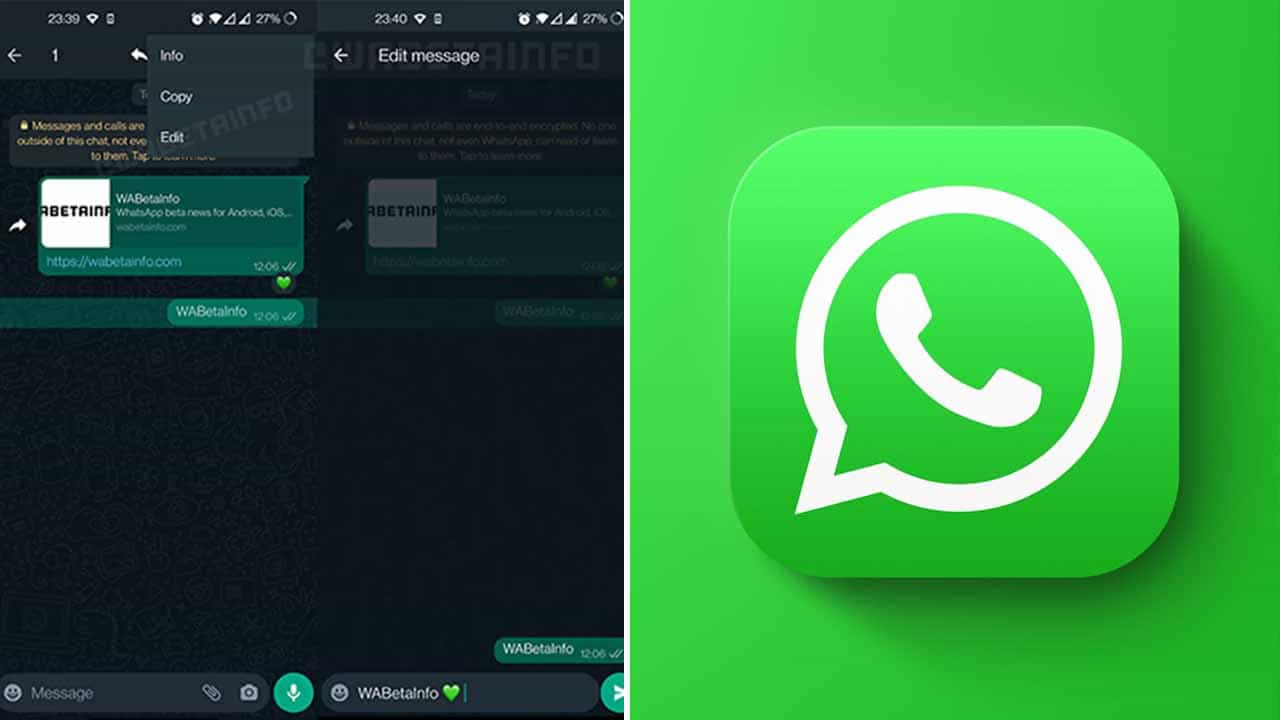 WhatsApp Edit Message: ವಾಟ್ಸ್​ಆ್ಯಪ್​ನಲ್ಲಿ ಸೆಂಡ್ ಮಾಡಿದ ಮೆಸೇಜ್ ಎಡಿಟ್ ಮಾಡಬಹುದು: ಹೇಗೆ ಗೊತ್ತೇ?