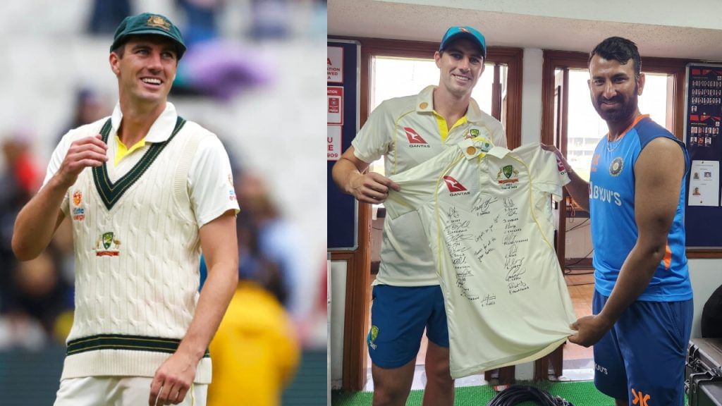IND vs AUS: Pat Cummins gifts Cheteshwar Pujara signed jersey