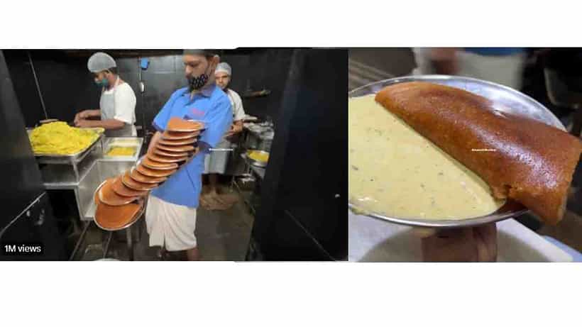 16 ದೋಸೆ ಪ್ಲೇಟ್ ಒಂದೇ ಕೈಯಲ್ಲಿ; ವಿದ್ಯಾರ್ಥಿ ಭವನದ ಸರ್ವರ್ ಕೌಶಲಕ್ಕೆ ಆನಂದ ಮಹೀಂದ್ರಾ ಮೆಚ್ಚುಗೆ