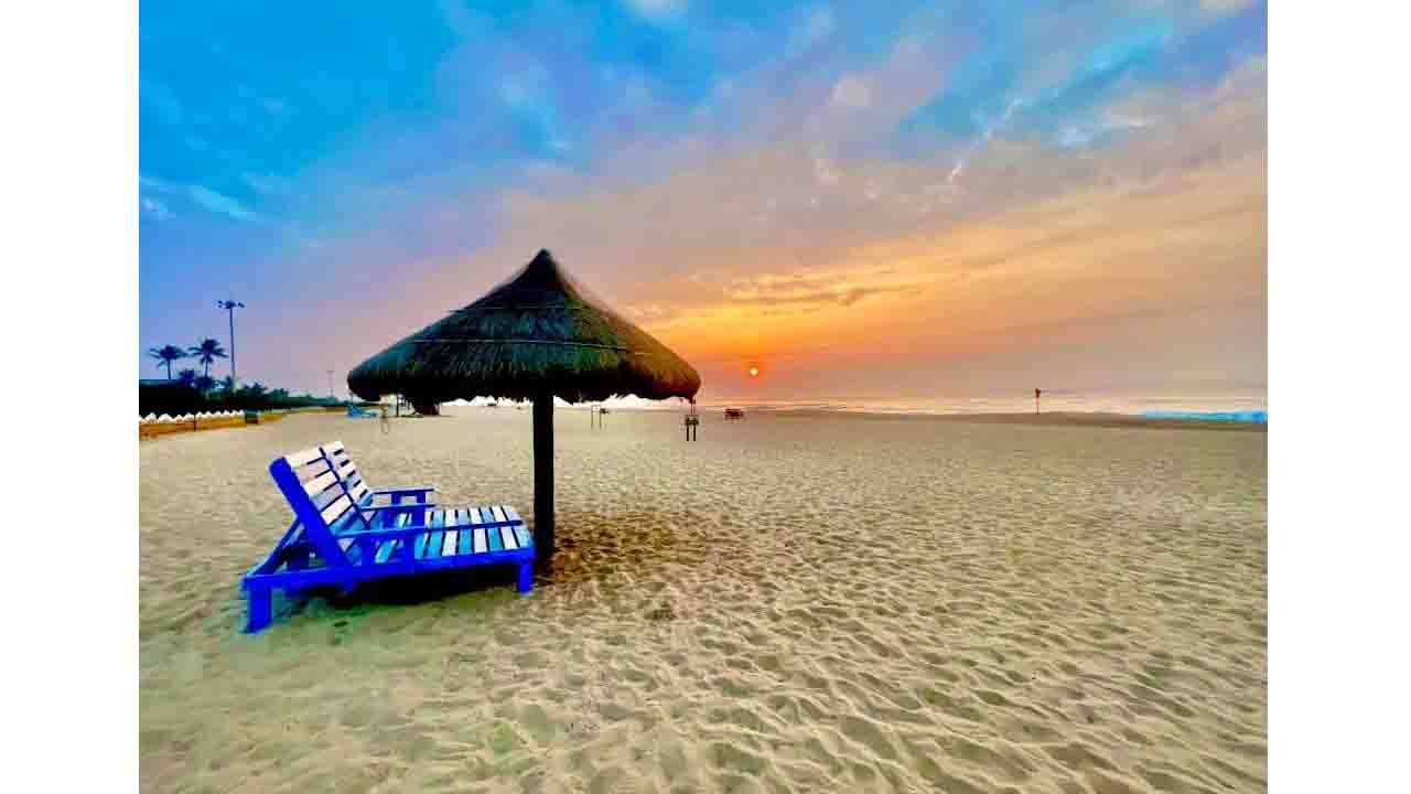 ಒಡಿಶಾದ ಗೋಲ್ಡನ್ ಬೀಚ್ನ ಮನೋಹರ ದೃಶ್ಯಗಳು