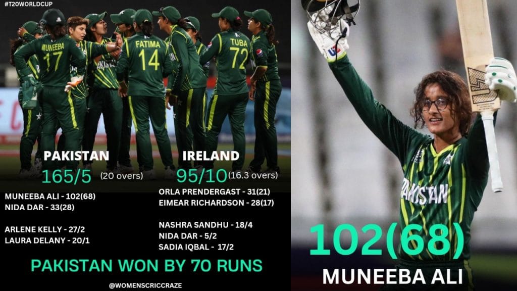 Womens T20 World Cup 2023 Muneeba Ali become first Pakistani Woman to score century in T20I