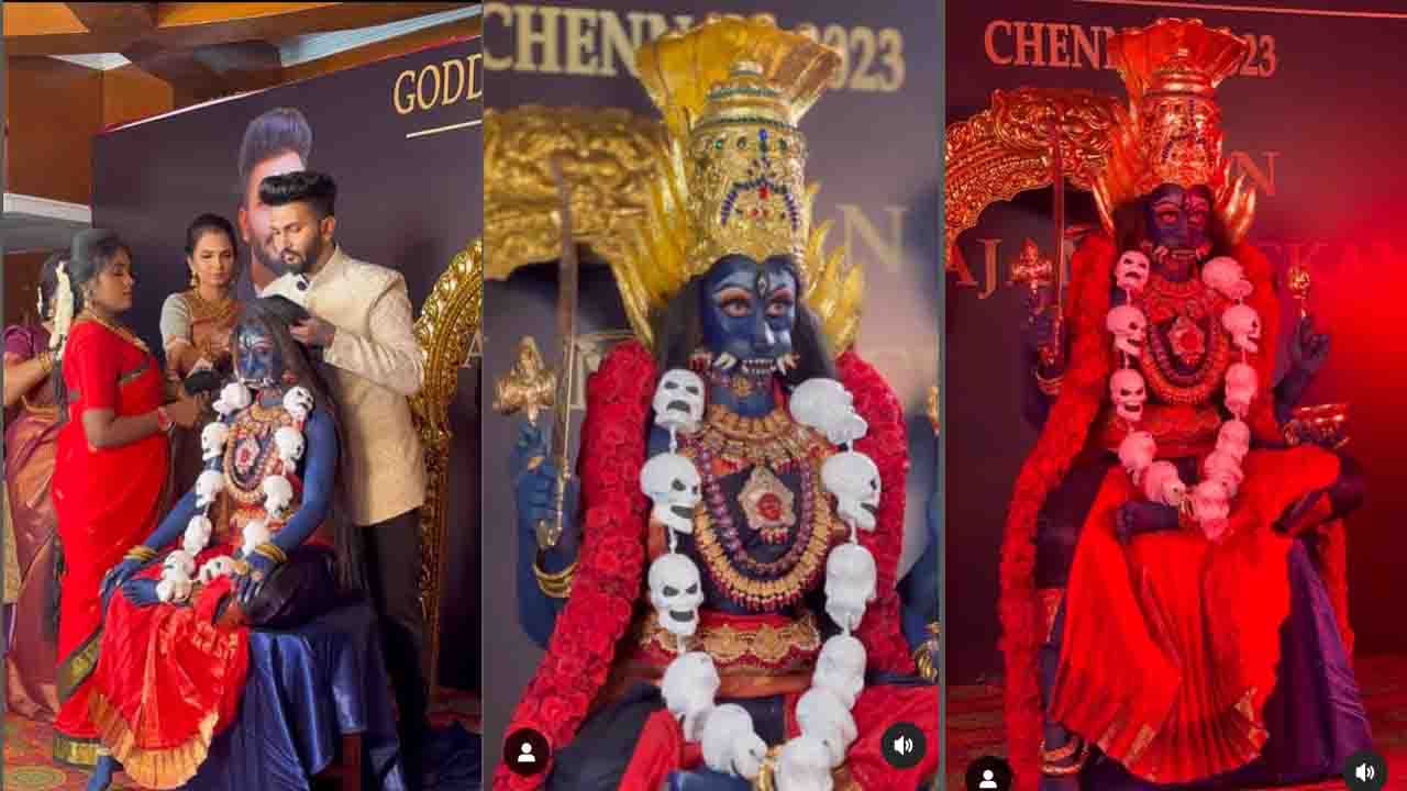 ದೇವಿ ಪ್ರತ್ಯಂಗಿರಾಳನ್ನು ಚೆನ್ನೈಗೆ ಕರೆತಂದ ಮೇಕಪ್ ಕಲಾವಿದ ದೀಪನ್; ವಿಡಿಯೋ ವೈರಲ್