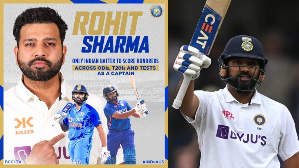 IND vs AUS 1st test Rohit Sharma Test century in Nagpur becomes first Indian Captain scored hundred in all formats