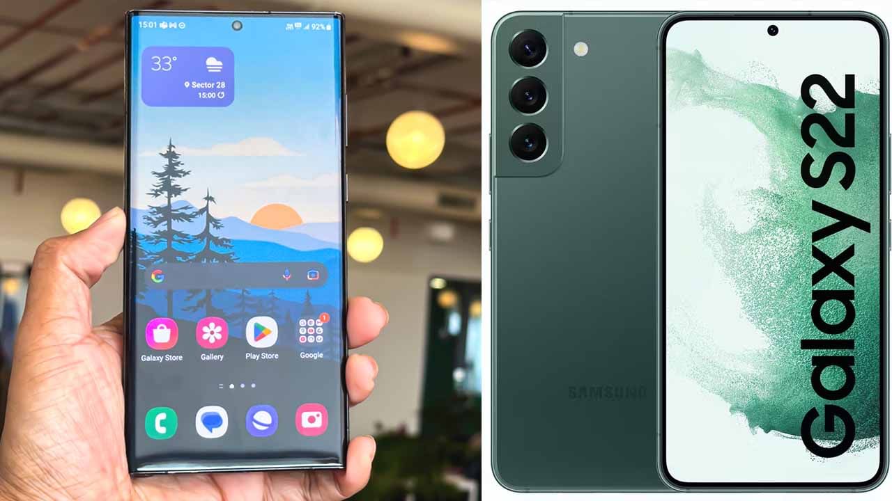 Galaxy S22: ಗ್ಯಾಲಕ್ಸಿ S23 ಬಿಡುಗಡೆ ಆಗುತ್ತಿದ್ದಂತೆ ಗ್ಯಾಲಕ್ಸಿ S22 ಫೋನ್ ಬೆಲೆಯಲ್ಲಿ ಭರ್ಜರಿ ಇಳಿಕೆ: ಎಷ್ಟು ರೂ. ಗೊತ್ತೇ? Galaxy S22: ಗ್ಯಾಲಕ್ಸಿ S23 ಬಿಡುಗಡೆ ಆಗುತ್ತಿದ್ದಂತೆ ಗ್ಯಾಲಕ್ಸಿ S22 ಫೋನ್ ಬೆಲೆಯಲ್ಲಿ ಭರ್ಜರಿ ಇಳಿಕೆ: ಎಷ್ಟು ರೂ. ಗೊತ್ತೇ?