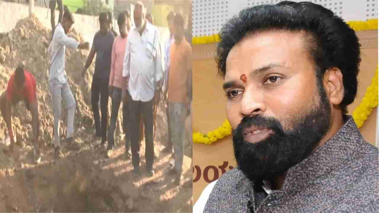 ಬಳ್ಳಾರಿ: ಸರ್ಕಾರಿ ಶಾಲಾ ಕಟ್ಟಡ ನಿರ್ಮಾಣದಲ್ಲಿ ರಾಜಕೀಯ ನಾಯಕರ ಕಿತ್ತಾಟ; ಅರ್ಧಕ್ಕೆ ನಿಂತ ಕಾಮಗಾರಿ