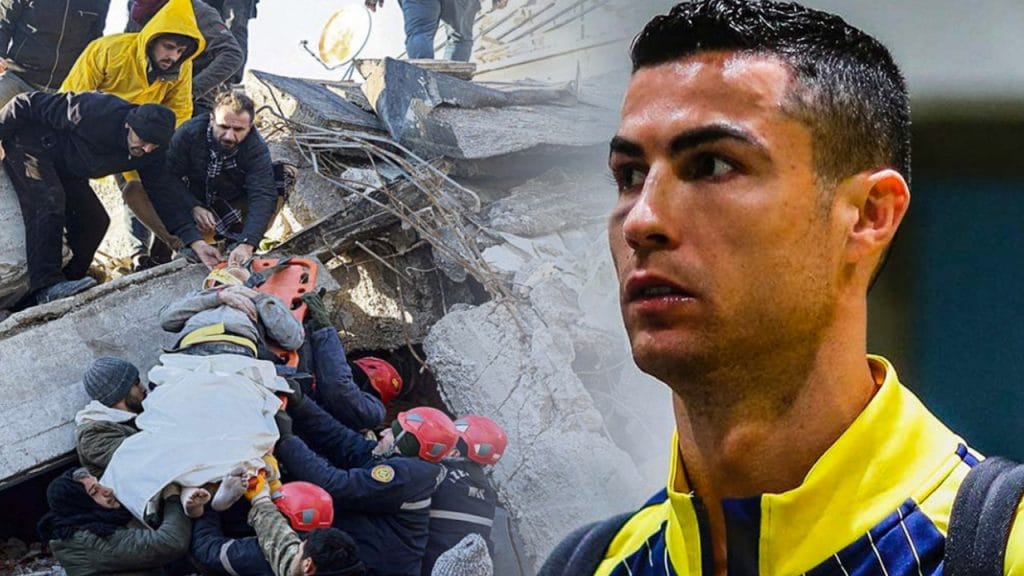 football legend cristiano ronaldo generosity sends plane full of care items to earthquake victims in syria and turkey
