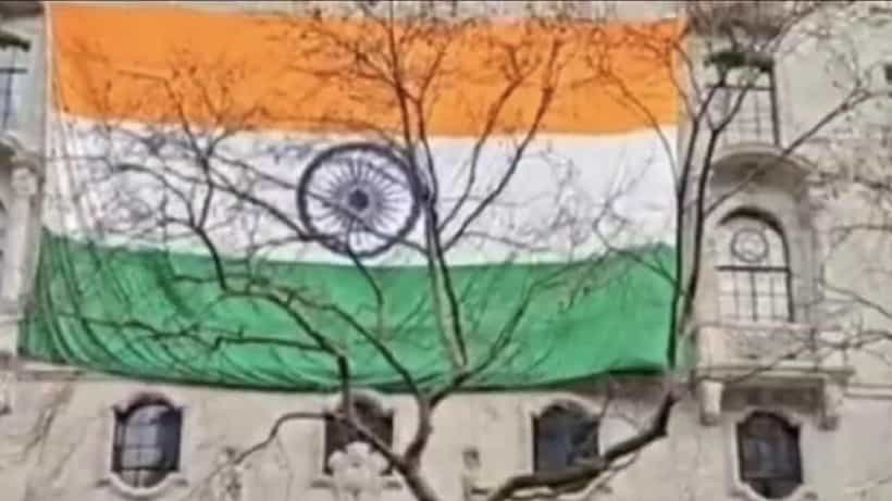 ಲಂಡನ್ನಲ್ಲಿ ಭಾರತದ ತ್ರಿವರ್ಣ ಧ್ವಜವನ್ನು ಕೆಳಗಿಳಿಸಿದ್ದ ಖಲಿಸ್ತಾನಿ ಉಗ್ರರಿಗೆ ತಕ್ಕ ಉತ್ತರ ನೀಡಿದ ಭಾರತ