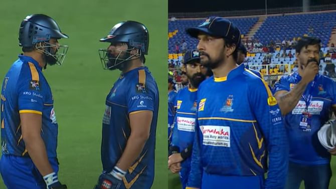 CCL 2023: ಸಿಸಿಎಲ್ನಲ್ಲಿ ಕಿಚ್ಚನ ಹುಡುಗರದ್ದೇ ಪಾರುಪತ್ಯ; ಲೀಗ್ನಲ್ಲಿ ಕರ್ನಾಟಕಕ್ಕೆ ಸತತ 4ನೇ ಜಯ CCL 2023: ಸಿಸಿಎಲ್ನಲ್ಲಿ ಕಿಚ್ಚನ ಹುಡುಗರದ್ದೇ ಪಾರುಪತ್ಯ; ಲೀಗ್ನಲ್ಲಿ ಕರ್ನಾಟಕಕ್ಕೆ ಸತತ 4ನೇ ಜಯ