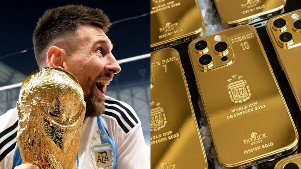 Lionel Messi orders 35 gold iPhones for his World Cup winning Argentina team and staff kannada news