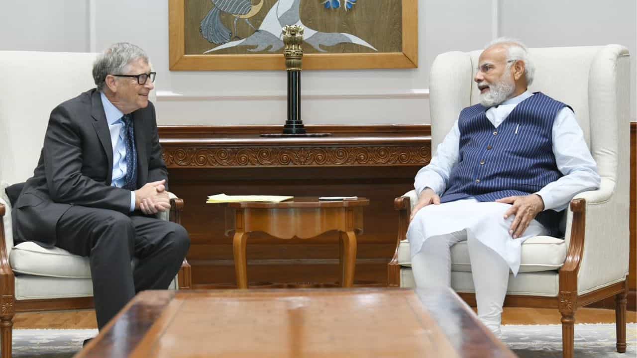 Modi - Bill Gates Meet: ಭಾರತದ ಪ್ರಗತಿ ಎಂದಿಗೂ ಆಶಾವಾದಿ: ಪ್ರಧಾನಿ ಮೋದಿಯನ್ನು ಭೇಟಿಯಾದ ಬಿಲ್ ಗೇಟ್ಸ್ Modi - Bill Gates Meet: ಭಾರತದ ಪ್ರಗತಿ ಎಂದಿಗೂ ಆಶಾವಾದಿ: ಪ್ರಧಾನಿ ಮೋದಿಯನ್ನು ಭೇಟಿಯಾದ ಬಿಲ್ ಗೇಟ್ಸ್