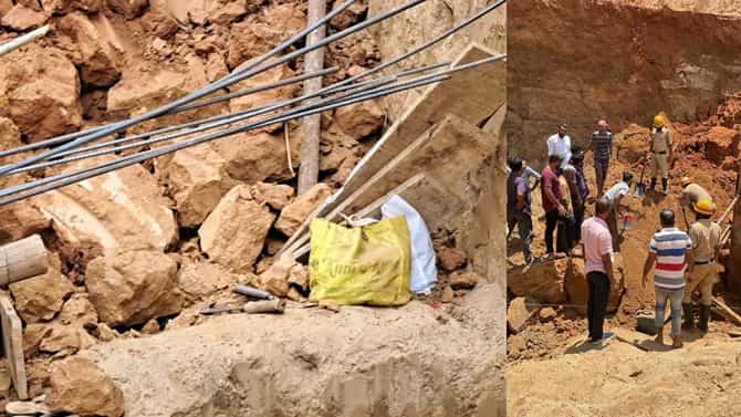 Mangalore: ತಡೆಗೋಡೆ ನಿರ್ಮಾಣದ ವೇಳೆ ಬರೆ ಕುಸಿತ: ಮಣ್ಣಿನಡಿ ಸಿಲುಕಿದ್ದ ಮೂವರು ಕಾರ್ಮಿಕರ ಸಾವು