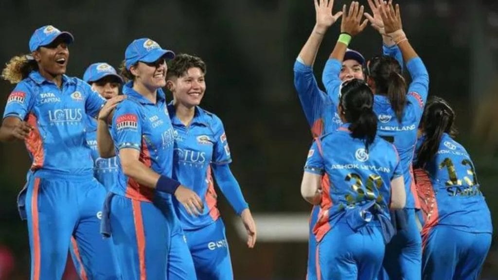 WPL 2023 Mumbai Indians Women vs UP Warriorz WPL Match Report Full Scorecard in Kannada