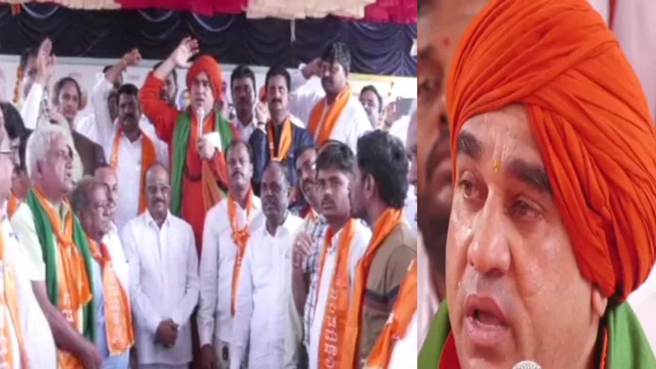 ಒಕ್ಕಲಿಗರಿಗೆ, ಲಿಂಗಾಯತರಿಗೆ 2 ಪರ್ಸೆಂಟ್ ಮೀಸಲಾತಿ ಹೆಚ್ಚಳ; ಪ್ರತಿಭಟನೆ ಹಿಂಪಡೆದ ಜಯಮೃತ್ಯುಂಜಯ ಸ್ವಾಮೀಜಿ, ಭಾವುಕರಾಗಿ ಕಣ್ಣೀರು ಒಕ್ಕಲಿಗರಿಗೆ, ಲಿಂಗಾಯತರಿಗೆ 2 ಪರ್ಸೆಂಟ್ ಮೀಸಲಾತಿ ಹೆಚ್ಚಳ; ಪ್ರತಿಭಟನೆ ಹಿಂಪಡೆದ ಜಯಮೃತ್ಯುಂಜಯ ಸ್ವಾಮೀಜಿ, ಭಾವುಕರಾಗಿ ಕಣ್ಣೀರು