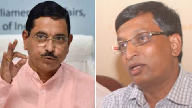 ಕೇಂದ್ರ ಸಚಿವ ಪ್ರಲ್ಹಾದ ಜೋಶಿ ಕಚೇರಿಯಲ್ಲಿ ಲಂಚ ಆರೋಪ: JDS ಎಂಎಲ್ಸಿ ಎಸ್ಎಲ್ ಭೋಜೇಗೌಡಗೆ ತಟ್ಟಿದ ಕಾನೂನು ಕ್ರಮದ ಬಿಸಿ ಕೇಂದ್ರ ಸಚಿವ ಪ್ರಲ್ಹಾದ ಜೋಶಿ ಕಚೇರಿಯಲ್ಲಿ ಲಂಚ ಆರೋಪ: JDS ಎಂಎಲ್ಸಿ ಎಸ್ಎಲ್ ಭೋಜೇಗೌಡಗೆ ತಟ್ಟಿದ ಕಾನೂನು ಕ್ರಮದ ಬಿಸಿ