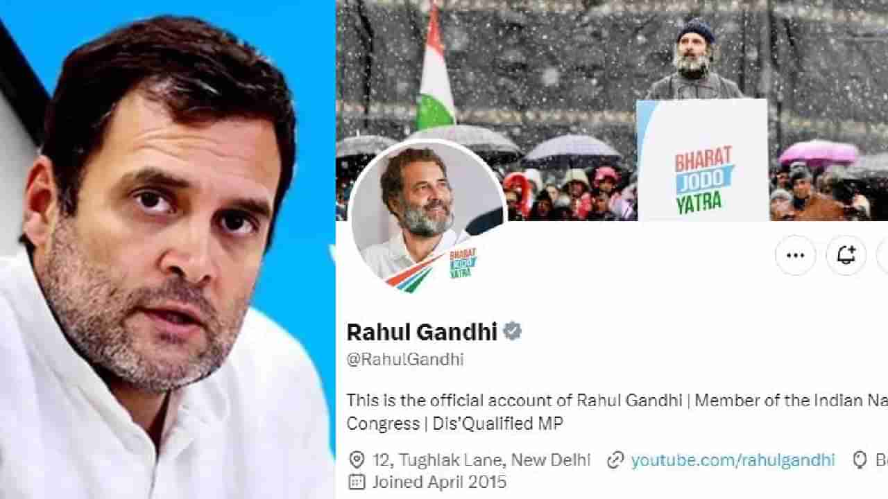 Rahul Gandhi Twitter Bio: ಸಂಸದ ಸ್ಥಾನದಿಂದ ಅನರ್ಹಗೊಂಡ ಬಳಿಕ ಟ್ವಿಟ್ಟರ್ ಬಯೋ ಬದಲಾಯಿಸಿದ ರಾಹುಲ್ ಗಾಂಧಿ