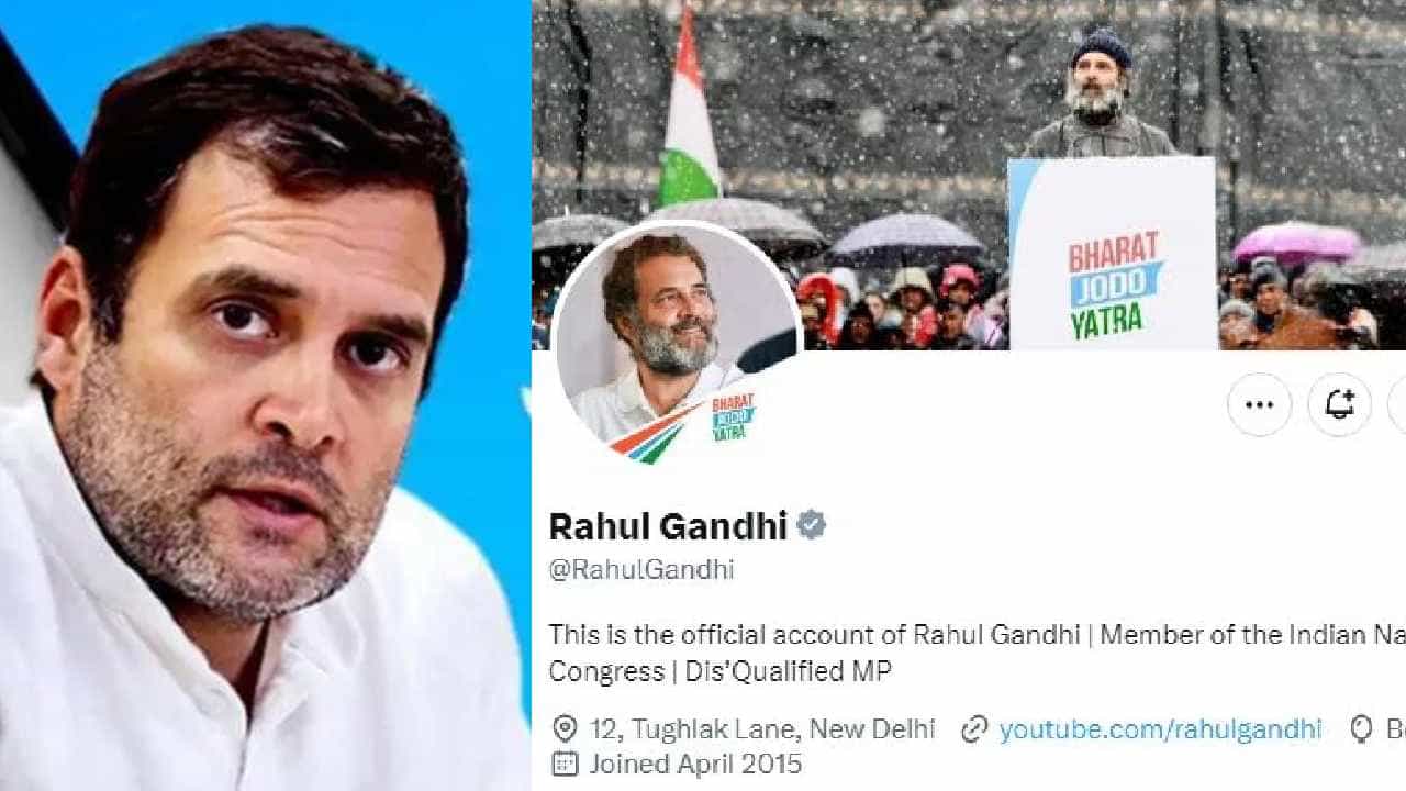 Rahul Gandhi Twitter Bio: ಸಂಸದ ಸ್ಥಾನದಿಂದ ಅನರ್ಹಗೊಂಡ ಬಳಿಕ ಟ್ವಿಟ್ಟರ್ ಬಯೋ ಬದಲಾಯಿಸಿದ ರಾಹುಲ್ ಗಾಂಧಿ Rahul Gandhi Twitter Bio: ಸಂಸದ ಸ್ಥಾನದಿಂದ ಅನರ್ಹಗೊಂಡ ಬಳಿಕ ಟ್ವಿಟ್ಟರ್ ಬಯೋ ಬದಲಾಯಿಸಿದ ರಾಹುಲ್ ಗಾಂಧಿ