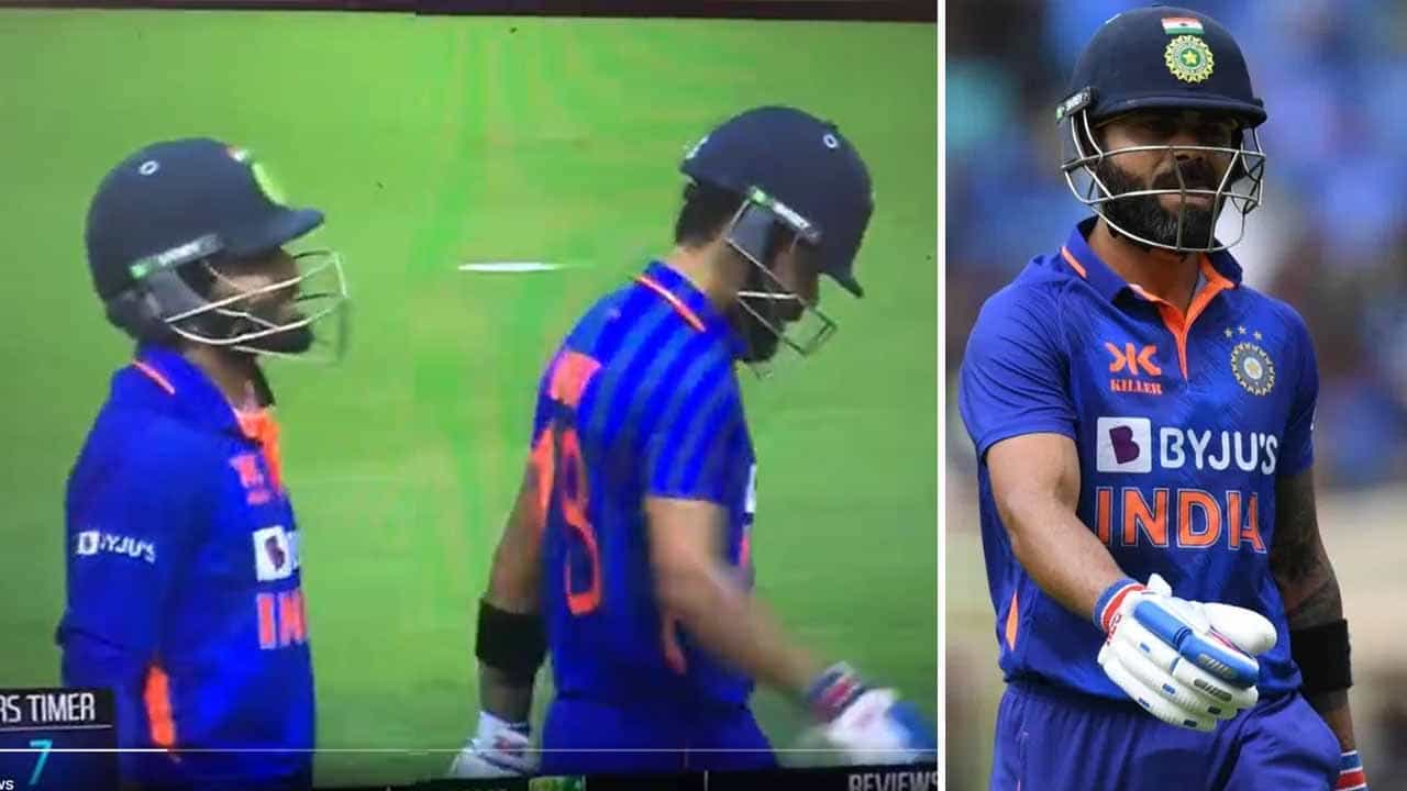 Virat Kohli: ವಿರಾಟ್ ಕೊಹ್ಲಿ ಔಟಾದಾಗ ನಾನ್ ಸ್ಟ್ರೈಕ್ನಲ್ಲಿ ಜಡೇಜಾ ಆಡಿದ ಮಾತು ಸ್ಟಂಪ್ ಮೈಕ್ನಲ್ಲಿ ಸೆರೆ: ಏನು ಹೇಳಿದ್ರು ನೋಡಿ Virat Kohli: ವಿರಾಟ್ ಕೊಹ್ಲಿ ಔಟಾದಾಗ ನಾನ್ ಸ್ಟ್ರೈಕ್ನಲ್ಲಿ ಜಡೇಜಾ ಆಡಿದ ಮಾತು ಸ್ಟಂಪ್ ಮೈಕ್ನಲ್ಲಿ ಸೆರೆ: ಏನು ಹೇಳಿದ್ರು ನೋಡಿ