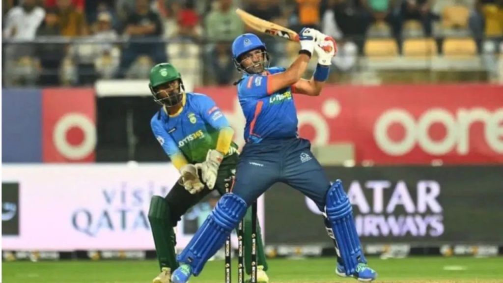 LLC 2023 Robin Uthappa three sixes in a row against Mohammad Hafeez vs asia lions