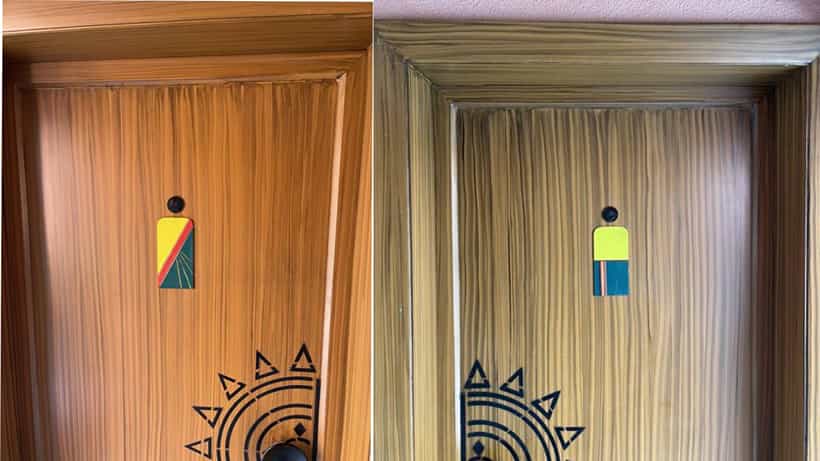 Viral Post: ರೆಸ್ಟೋರೆಂಟ್ವೊಂದರ ಬಾತ್ ರೂಮ್ನ ಬಾಗಿಲಿನಲ್ಲಿರುವ ಲಿಂಗ ಚಿಹ್ನೆ ಭಾರೀ ವೈರಲ್ ಆಗುತ್ತಿದೆ