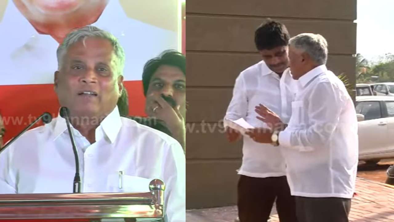 'ಕೈ' ಹಿಡಿಯುವ ವದಂತಿ ನಡುವೆ ಕಾಂಗ್ರೆಸ್ ಸಂಸದ ಡಿಕೆ ಸುರೇಶ್ ಜೊತೆ ವೇದಿಕೆ ಹಂಚಿಕೊಂಡ ವಿ ಸೋಮಣ್ಣ 'ಕೈ' ಹಿಡಿಯುವ ವದಂತಿ ನಡುವೆ ಕಾಂಗ್ರೆಸ್ ಸಂಸದ ಡಿಕೆ ಸುರೇಶ್ ಜೊತೆ ವೇದಿಕೆ ಹಂಚಿಕೊಂಡ ವಿ ಸೋಮಣ್ಣ