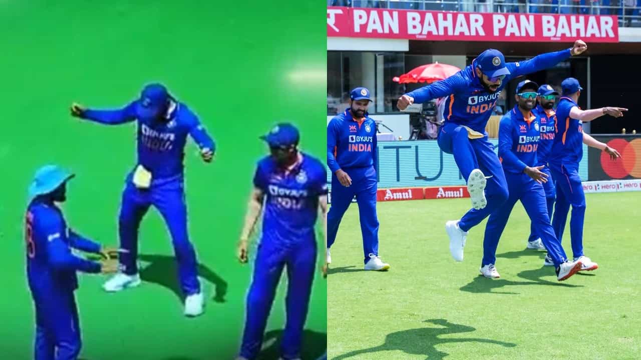 Virat Kohli Dance: ಮೈದಾನದಲ್ಲಿ ಕಿಂಗ್ ಕೊಹ್ಲಿಯ ಮಸ್ತ್ ಡ್ಯಾನ್ಸ್: ವಿಡಿಯೋ ವೈರಲ್