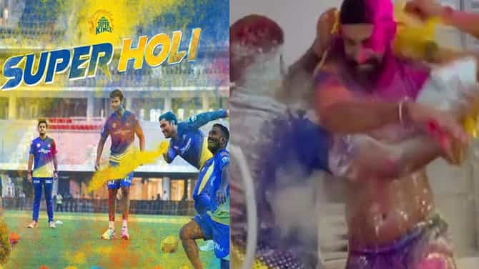 Holi 2023: ಶರ್ಟ್​ ಬಿಚ್ಚಿ ಬಣ್ಣ ಸುರಿದ್ರು; ಸಿಎಸ್​ಕೆ ಆಟಗಾರರ ಹೋಳಿ ಆಚರಣೆ ಹೇಗಿತ್ತು ಗೊತ್ತಾ? ವಿಡಿಯೋ ನೋಡಿ