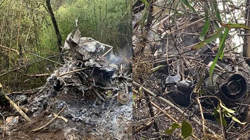 Arunachal Pradesh helicopter crash: ಚೀತಾ ಹೆಲಿಕಾಪ್ಟರ್ ಅವಶೇಷ, ಇಬ್ಬರು ಪೈಲಟ್ಗಳ ಮೃತದೇಹ ಪತ್ತೆ