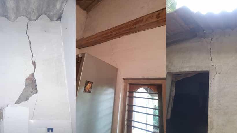 ಚಿಕ್ಕಮಗಳೂರು: ಭದ್ರಾ ಮೇಲ್ದಂಡೆ ಯೋಜನೆ ಕಾಮಗಾರಿಯಲ್ಲಿ ಡೈನಮೈಟ್ ಸ್ಪೋಟ: 10ಕ್ಕೂ ಹೆಚ್ಚು ಮನೆಗಳಿಗೆ ಹಾನಿ