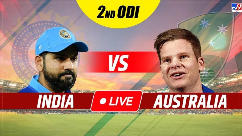 India vs Australia 2nd ODI Live Score IND vs AUS One Day International Cricket Match Updates in Kannada